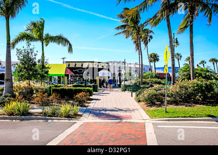 St Armands Circle à Sarasota en Floride Banque D'Images