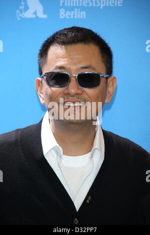 Le président du jury et directeur Wong Kar Wai (Chine/Hong Kong) Wong Kar Wai pose à un photocall au cours de la 63ème Festival du Film de Berlin, à Berlin, Allemagne, 07 février 2013. Photo : Hubert Boesl Banque D'Images