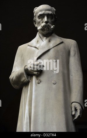 Camillo Golgi (1843-1926). Médecin italien, le pathologiste, le scientifique et prix Nobel. Statue. L'Université de Pavie. L'Italie. Banque D'Images