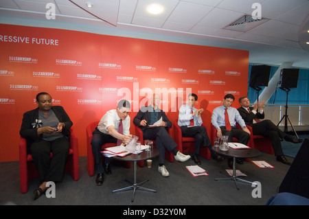 La direction du Parti du travail Hustings au Millennium Stadium de Cardiff, aujourd'hui. Banque D'Images