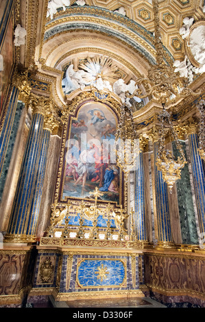 Chapelle de saint Jean le Baptiste dans le Ingreja de Sao Roque, Lisbonne, Portugal Banque D'Images