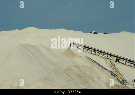 L'extraction de sable de fracturation dans le Wisconsin, USA Banque D'Images