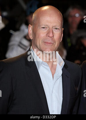 BRUCE WILLIS une bonne journée à la vie dure. UK FILM PREMIERE LONDON ENGLAND UK 07 Février 2013 Banque D'Images