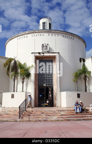 US Post Office, 1300 Washington Avenue, South Beach, Miami, Floride, USA Banque D'Images