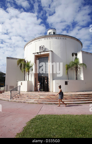 US Post Office, 1300 Washington Avenue, South Beach, Miami, Floride, USA Banque D'Images