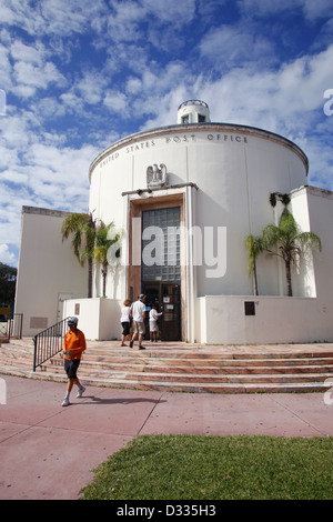 US Post Office, 1300 Washington Avenue, South Beach, Miami, Floride, USA Banque D'Images