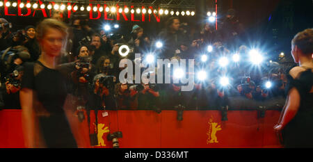 Atmosphère pendant la première du film 'Le Grand Maître' ('Yi Dai zong shi') durant le 63ème Festival du Film de Berlin, à Berlin, Allemagne, 07 février 2013. Le film a été choisi comme film d'ouverture de la Berlinale et s'exécute dans l'article officiel de compétition. Photo : dpa Hannibal Banque D'Images