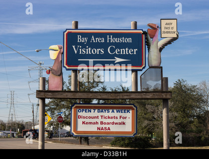 La Bay Area Houston Visitors Centre, situé à Seabrook, TX. Banque D'Images