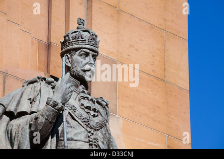 Le roi George V avec Kings Memorial Park gardens Melbourne Victoria Domaine Australie au Banque D'Images