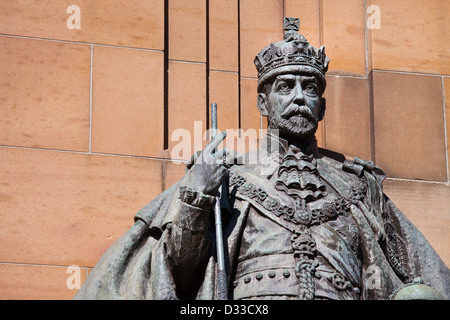 Le roi George V avec Kings Memorial Park gardens Melbourne Victoria Domaine Australie au Banque D'Images