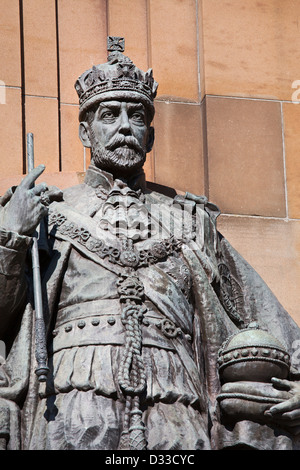 Le roi George V avec Kings Memorial Park gardens Melbourne Victoria Domaine Australie au Banque D'Images