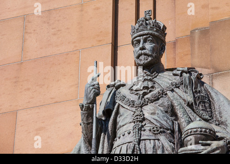 Le roi George V avec Kings Memorial Park gardens Melbourne Victoria Domaine Australie au Banque D'Images