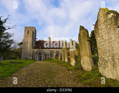 L'église de Saint André à Guist à Norfolk. Banque D'Images