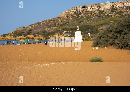 Ramla Bay, Gozo, Malta, Europe Banque D'Images