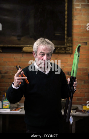 Le jardinier Roddy Llewellyn lors d'une conférence près de Shipston-on-Stour où il dirige des cours de jardinage et des démonstrations UK 2009 Banque D'Images