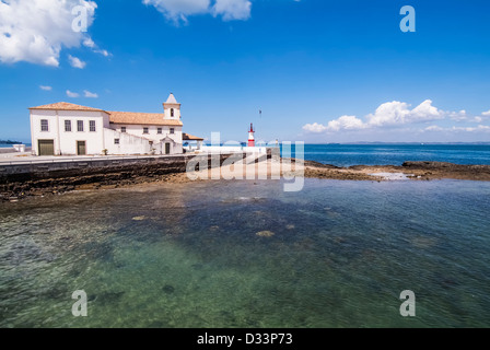 L'Eglise Monte Serrat, péninsule de Itapagipe, Salvador, État de Bahia, Brésil Banque D'Images