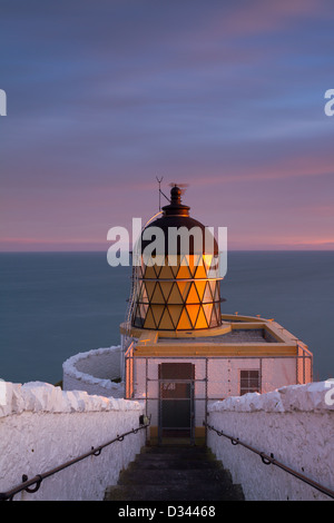 St Abbs phare, le Berwickshire Banque D'Images