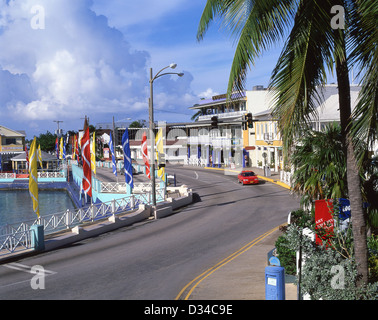 Front de mer à George Town, Grand Cayman, îles Caïmans, Antilles, Caraïbes Banque D'Images