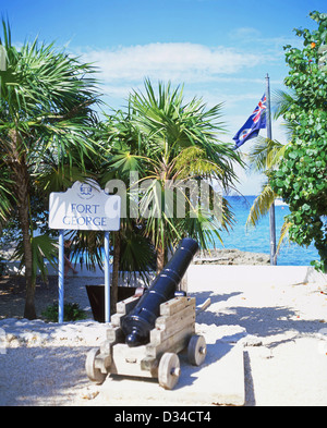 Vestiges du fort George, George Town, Grand Cayman, îles Caïmans, Antilles, Caraïbes Banque D'Images