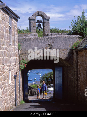 Passerelle de garnison, St Mary's, Hugh Town, Îles Scilly, Cornwall, Angleterre, Royaume-Uni Banque D'Images