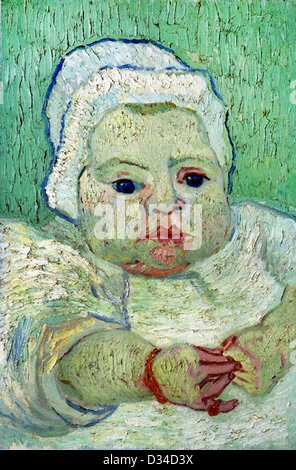 Vincent van Gogh, le bébé Marcelle Roulin. 1888. Le postimpressionnisme. Huile sur toile. National Gallery of Art, Washingon, DC, USA Banque D'Images