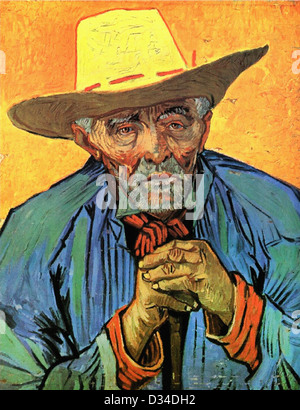 Vincent van Gogh, Portrait de Patience escalier. 1888. Le postimpressionnisme. Huile sur toile. Lieu de création : Arles-sur-tech Banque D'Images