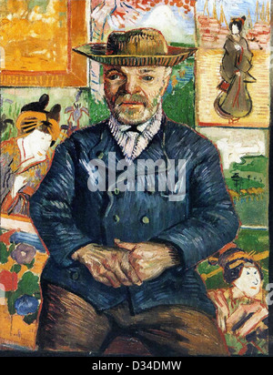 Vincent van Gogh, Portrait du Père Tanguy. 1888. Le postimpressionnisme. Huile sur toile. Lieu de création : Arles-sur-tech, France. Banque D'Images