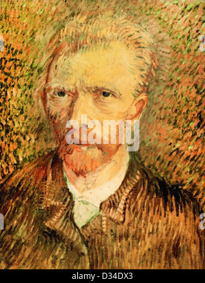 Vincent van Gogh, Autoportrait dédié à Paul Gauguin. 1888. Le postimpressionnisme. Huile sur toile. La Fondation Bührle, Zurich Banque D'Images