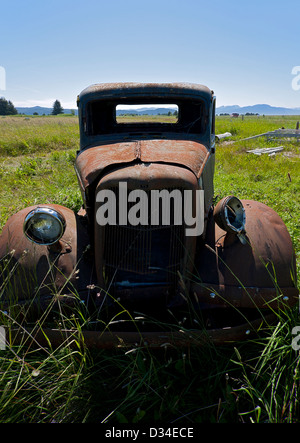 Camion Ford abandonnés. De l'Alaska. USA Banque D'Images