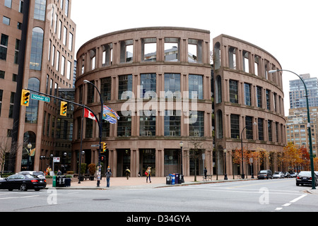 Bibliothèque publique de Vancouver BC Canada Banque D'Images