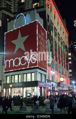 Du grand magasin Macy's à New York City Banque D'Images