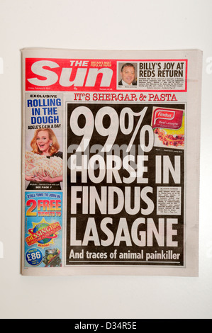 Le soleil News Paper.Page de titre. Banque D'Images