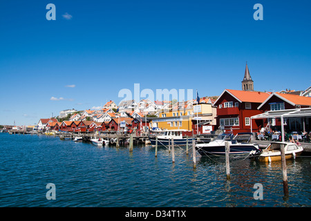 Village de pêcheurs suédois Stenungsund sur la côte ouest. Banque D'Images