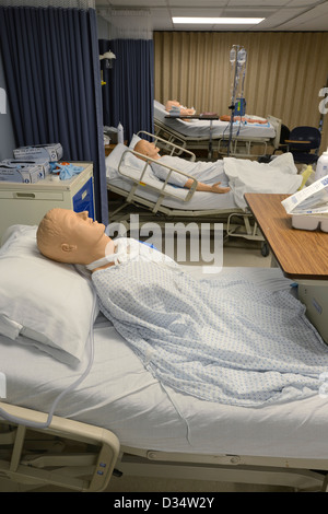 L'école médicale de la salle de simulation de l'hôpital Banque D'Images