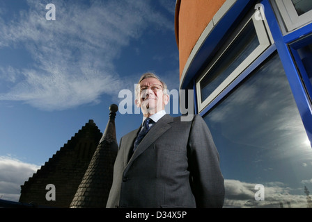 Sir Kenneth Morrison l'ECS est le président à vie et ancien président de Morrisons (Wm Morrison Supermarkets PLC). Banque D'Images