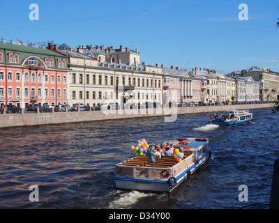 La Rivière Fontanka à Saint-Pétersbourg, Russie Banque D'Images