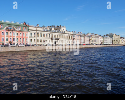 La Rivière Fontanka à Saint-Pétersbourg, Russie Banque D'Images