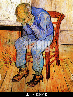 Vincent van Gogh, vieil homme dans la douleur (sur le seuil de l'éternité). 1890. Le postimpressionnisme. Huile sur toile. Banque D'Images