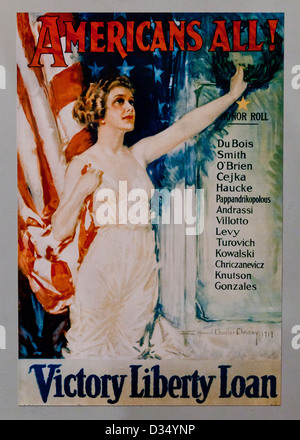 La victoire de la PREMIÈRE GUERRE MONDIALE poster - usa prêt Liberty Banque D'Images