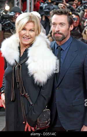 Hugh Jackman und seine Frau Deborra-Lee Furness - Premiere LES MISERABLES im Friedrichstadtpalast dans Berlin am 10.02.2013 - Foto : SuccoMedia / Steffi Karrenbrock Banque D'Images