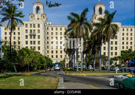 Bâtiments dans la ville de La Havane, Cuba qui ont besoin d'une mise à jour et sont constamment remis en état. Banque D'Images