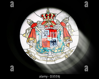 Verre souillé Banque D'Images