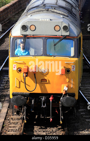 Locomotive Diesel de la classe 50 sur la Severn Valley Railway, Bewdley, Worcestershire, Angleterre, Europe Banque D'Images