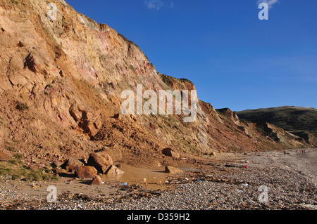 Vue de la côte jurassique du Dorset Worbarrow Bay Banque D'Images