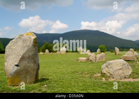 Cercle de pierres de Castlerigg Keswick Cumbria England UK Banque D'Images