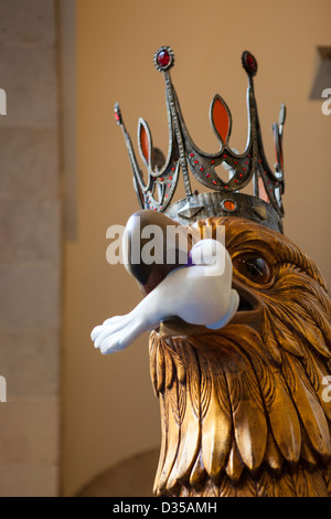 Les chefs Festival affiché au public avant leur utilisation traditionnelle du festival de Barcelone en Février. Banque D'Images