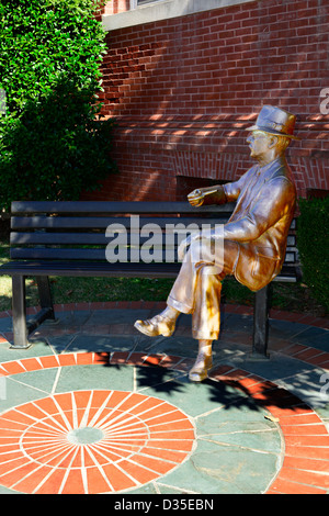 Statue de William Faulkner Mississippi Oxford MS USA Banque D'Images