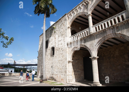 Nord, mer des Caraïbes, d'Hispaniola, la République dominicaine, Santo Domingo, ville virreinal palais de Diego colon Banque D'Images