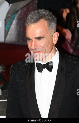 Daniel Day Lewis arrive pour l'EE British Academy Film Awards - Tapis Rouge Les arrivées à la Royal Opera House. Banque D'Images