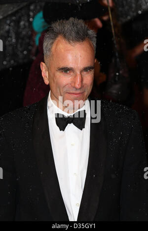 Daniel Day Lewis arrive pour l'EE British Academy Film Awards - Tapis Rouge Les arrivées à la Royal Opera House. Banque D'Images